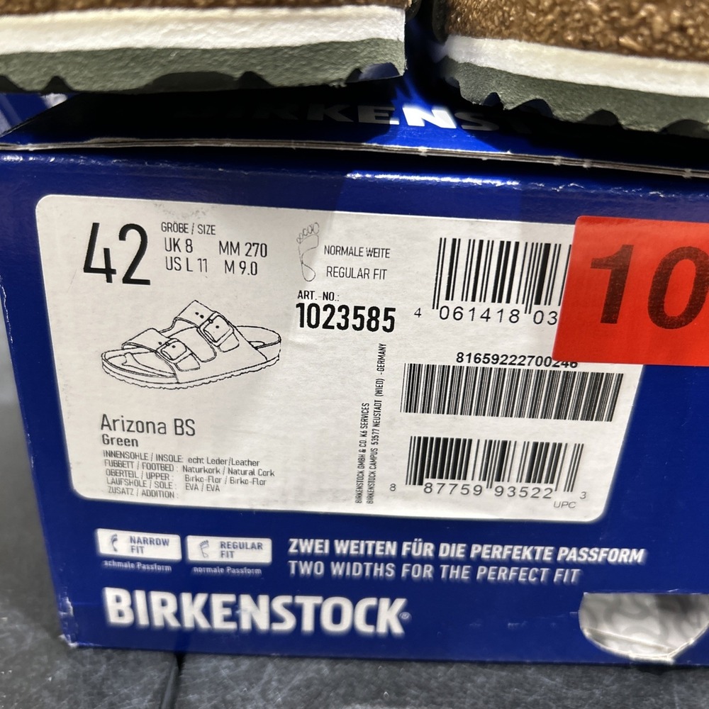 Birkenstock Arizona Birko-Flor Green EU 42 US L11 M9 Mens - Picture 4 of 9